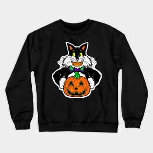 Halloween Cat Crewneck Sweatshirt